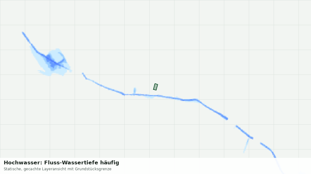 Statische Kartenansicht: Hochwasser: Fluss-Wassertiefe häufig