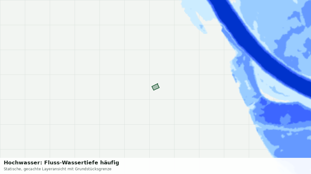 Statische Kartenansicht: Hochwasser: Fluss-Wassertiefe häufig