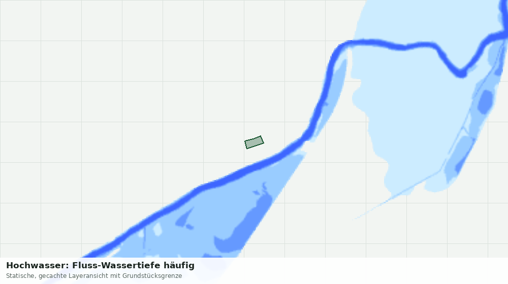Statische Kartenansicht: Hochwasser: Fluss-Wassertiefe häufig