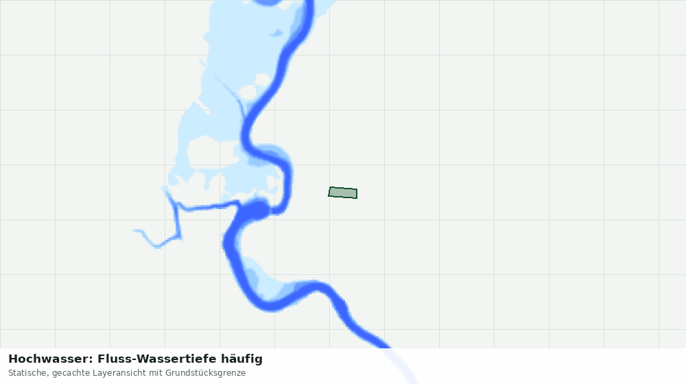Statische Kartenansicht: Hochwasser: Fluss-Wassertiefe häufig