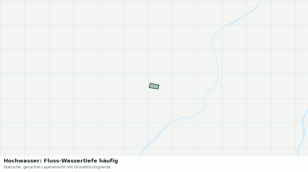 Statische Kartenansicht: Hochwasser: Fluss-Wassertiefe häufig