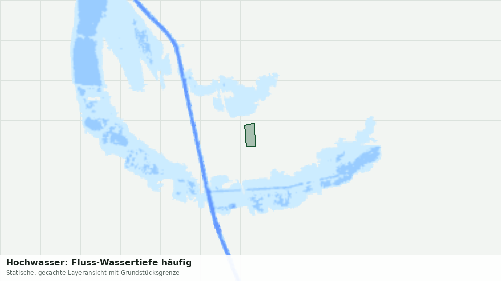 Statische Kartenansicht: Hochwasser: Fluss-Wassertiefe häufig