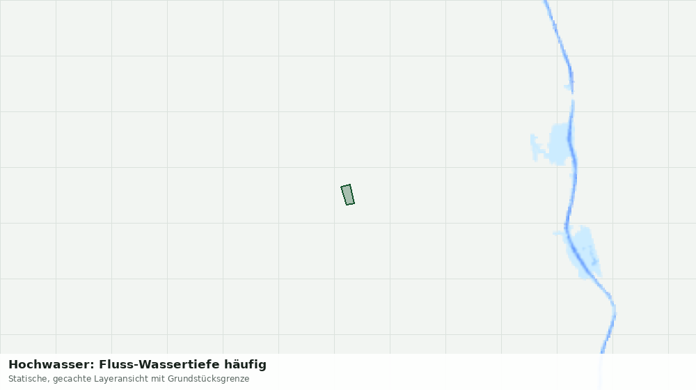 Statische Kartenansicht: Hochwasser: Fluss-Wassertiefe häufig