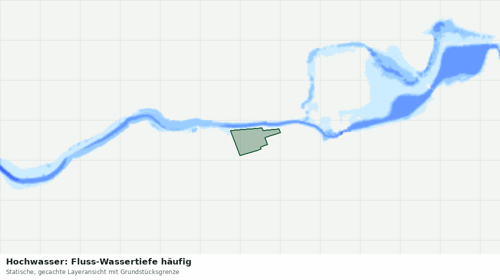 Statische Kartenansicht: Hochwasser: Fluss-Wassertiefe häufig