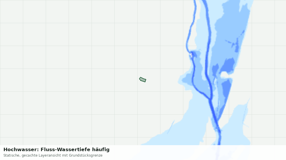 Statische Kartenansicht: Hochwasser: Fluss-Wassertiefe häufig