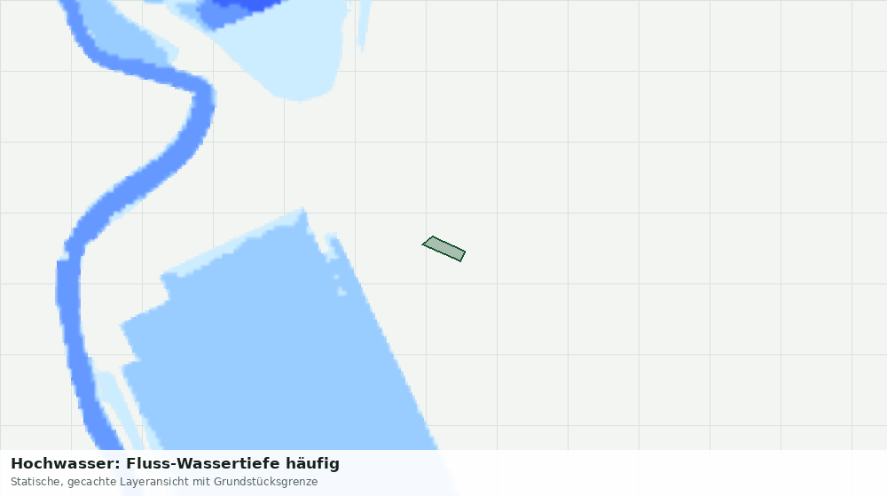 Statische Kartenansicht: Hochwasser: Fluss-Wassertiefe häufig