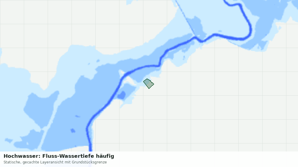 Statische Kartenansicht: Hochwasser: Fluss-Wassertiefe häufig