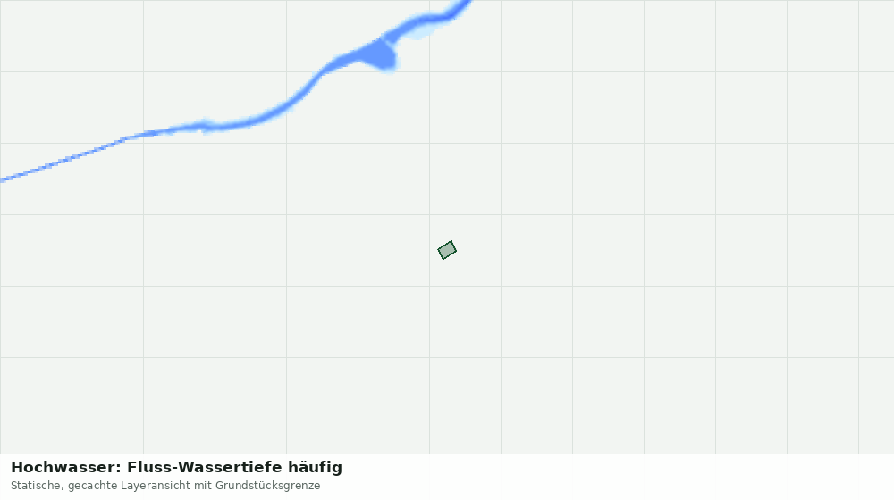 Statische Kartenansicht: Hochwasser: Fluss-Wassertiefe häufig