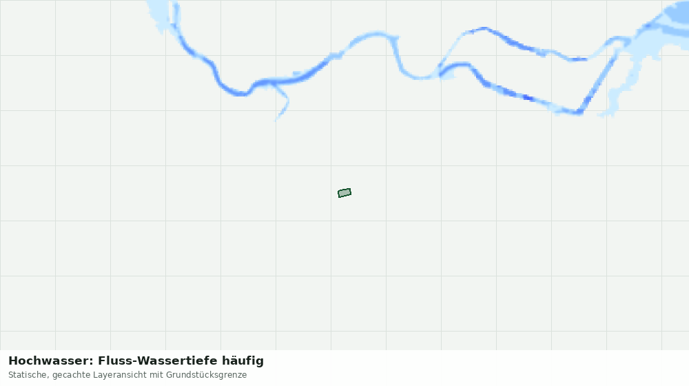 Statische Kartenansicht: Hochwasser: Fluss-Wassertiefe häufig