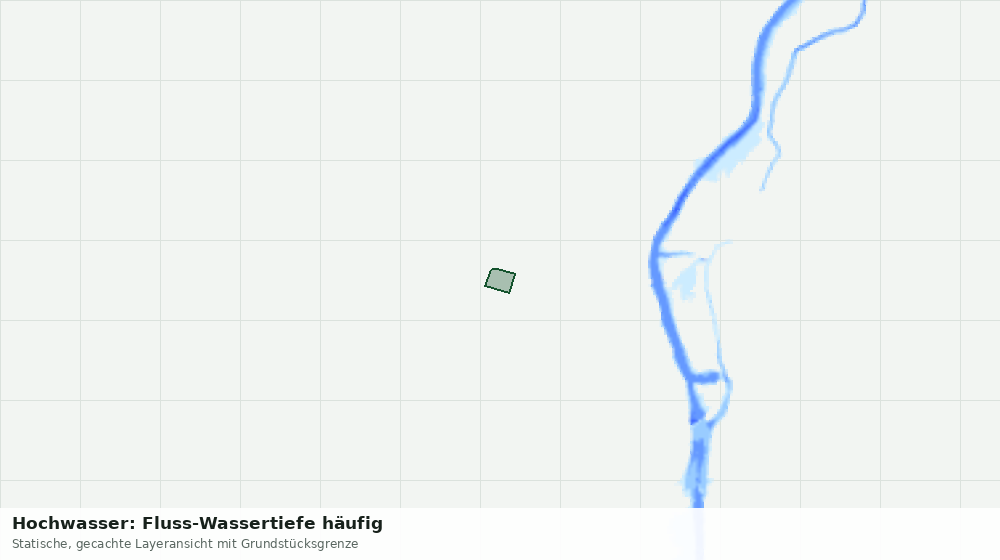 Statische Kartenansicht: Hochwasser: Fluss-Wassertiefe häufig