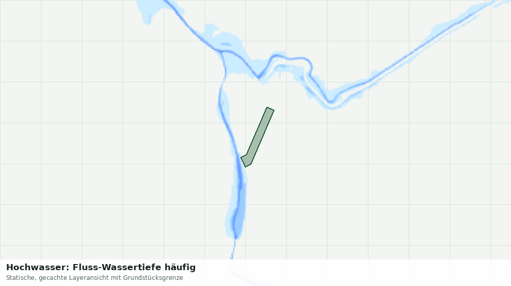 Statische Kartenansicht: Hochwasser: Fluss-Wassertiefe häufig