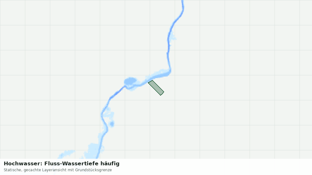 Statische Kartenansicht: Hochwasser: Fluss-Wassertiefe häufig