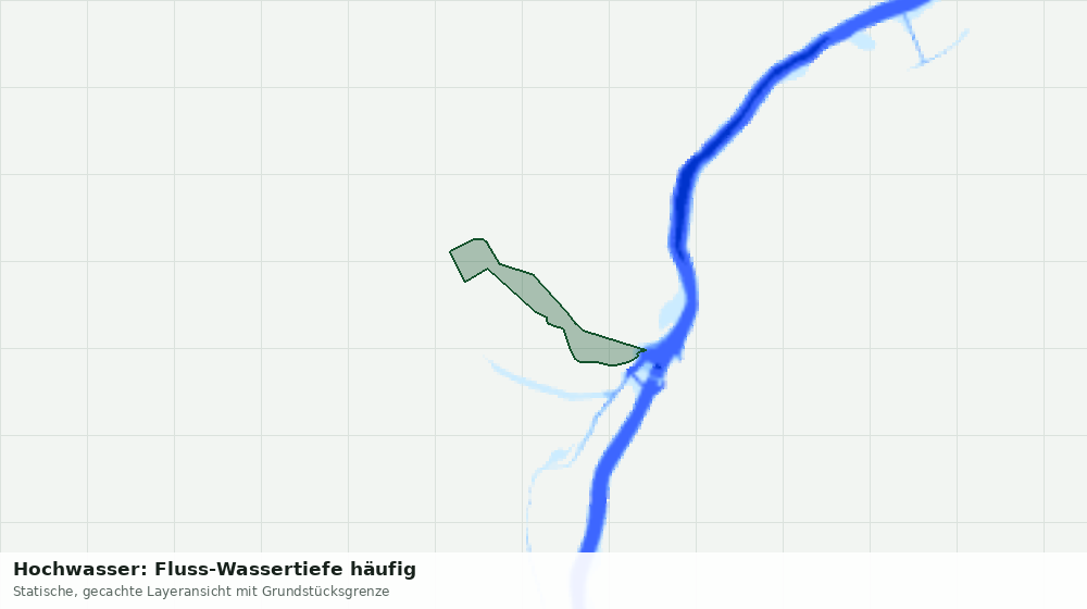 Statische Kartenansicht: Hochwasser: Fluss-Wassertiefe häufig