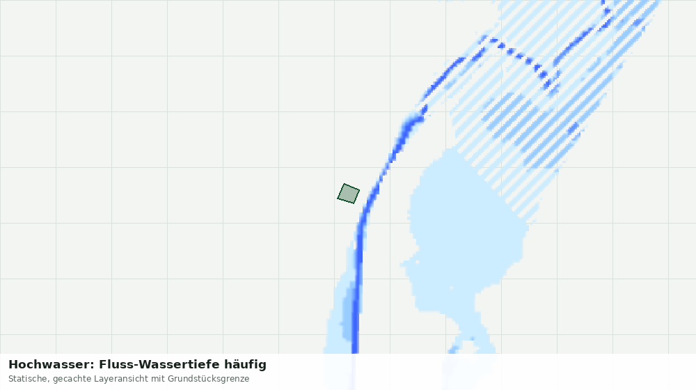 Statische Kartenansicht: Hochwasser: Fluss-Wassertiefe häufig