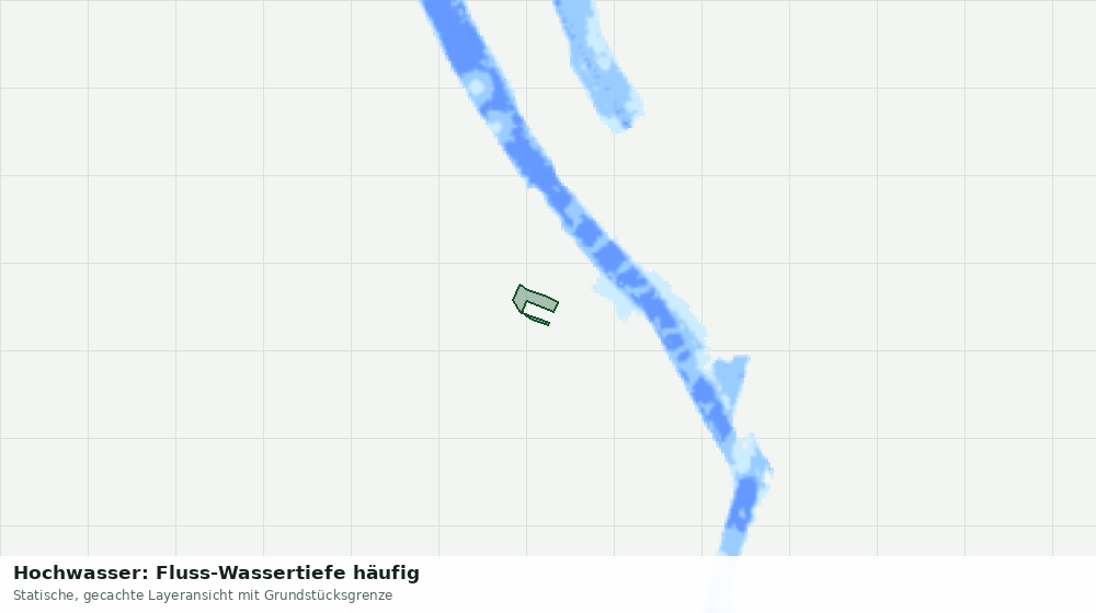 Statische Kartenansicht: Hochwasser: Fluss-Wassertiefe häufig