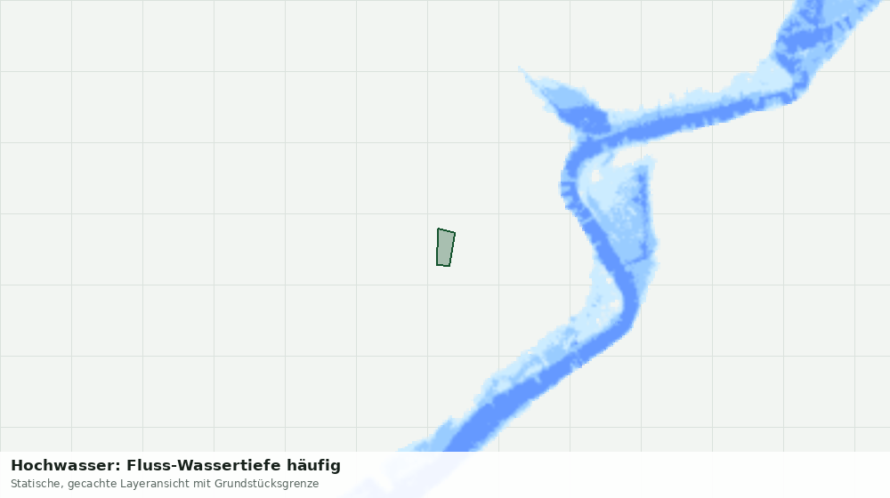 Statische Kartenansicht: Hochwasser: Fluss-Wassertiefe häufig