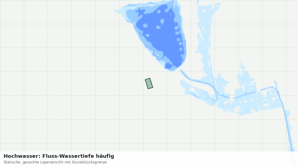 Statische Kartenansicht: Hochwasser: Fluss-Wassertiefe häufig