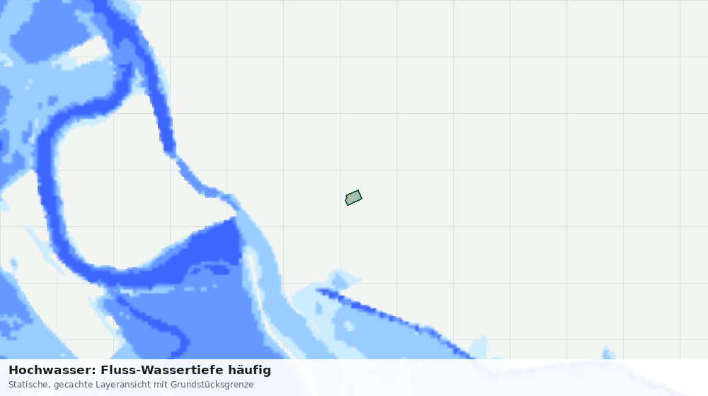 Statische Kartenansicht: Hochwasser: Fluss-Wassertiefe häufig