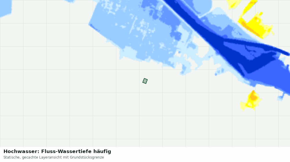 Statische Kartenansicht: Hochwasser: Fluss-Wassertiefe häufig