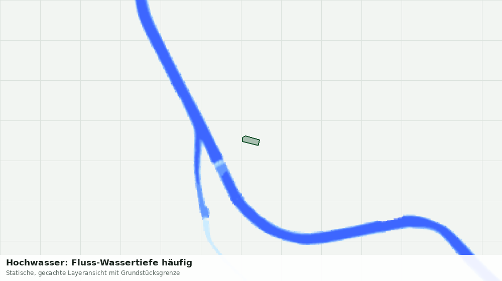 Statische Kartenansicht: Hochwasser: Fluss-Wassertiefe häufig