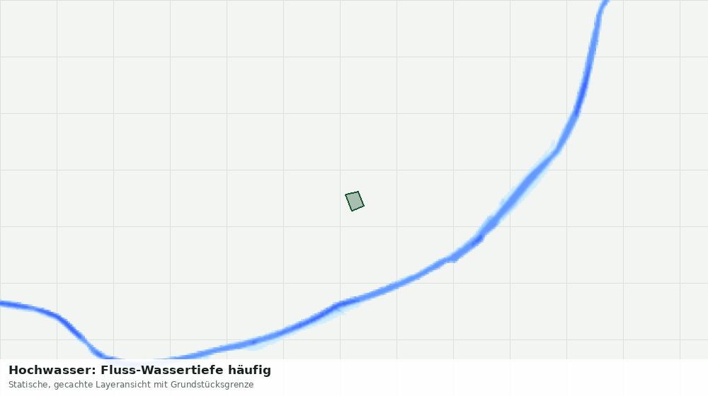 Statische Kartenansicht: Hochwasser: Fluss-Wassertiefe häufig