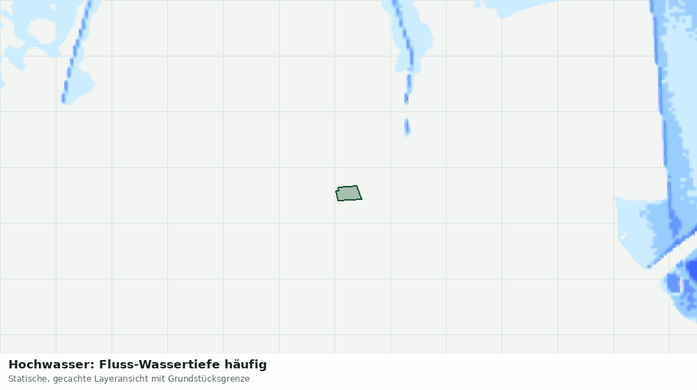 Statische Kartenansicht: Hochwasser: Fluss-Wassertiefe häufig