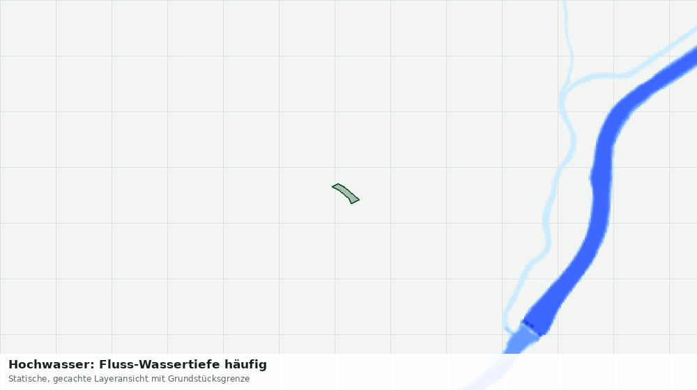 Statische Kartenansicht: Hochwasser: Fluss-Wassertiefe häufig