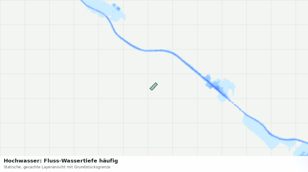 Statische Kartenansicht: Hochwasser: Fluss-Wassertiefe häufig