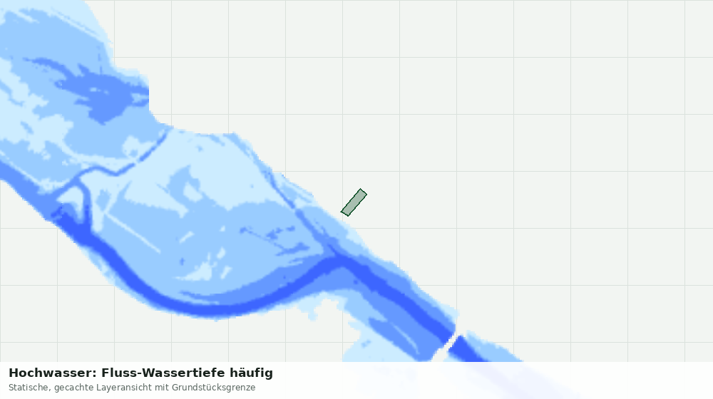 Statische Kartenansicht: Hochwasser: Fluss-Wassertiefe häufig