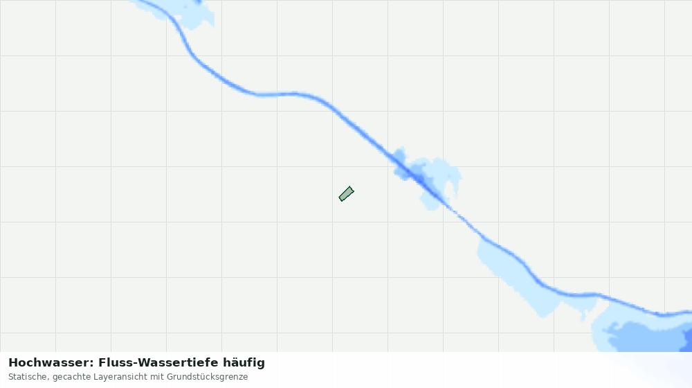 Statische Kartenansicht: Hochwasser: Fluss-Wassertiefe häufig