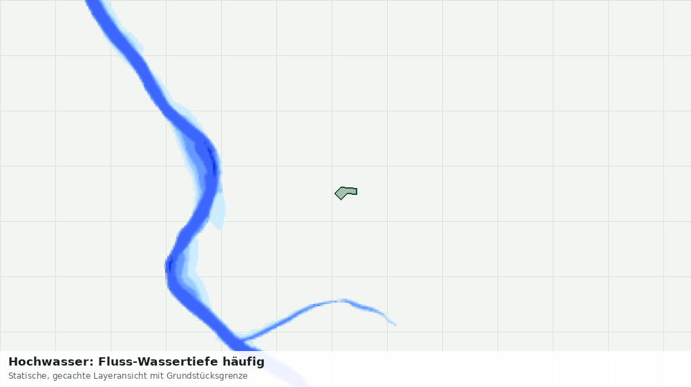 Statische Kartenansicht: Hochwasser: Fluss-Wassertiefe häufig
