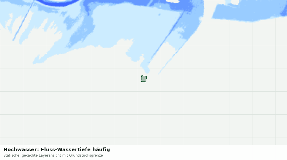 Statische Kartenansicht: Hochwasser: Fluss-Wassertiefe häufig