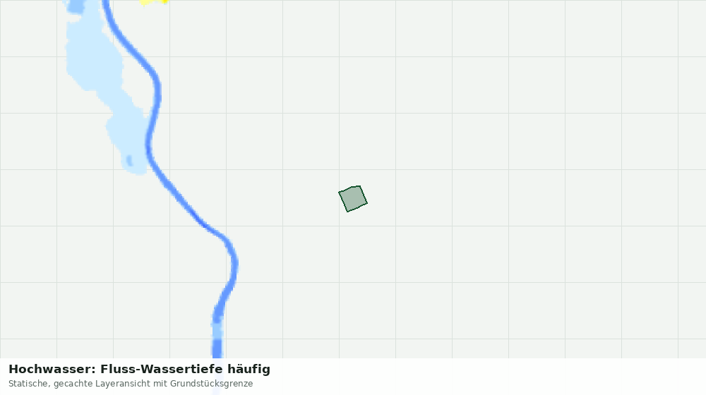Statische Kartenansicht: Hochwasser: Fluss-Wassertiefe häufig