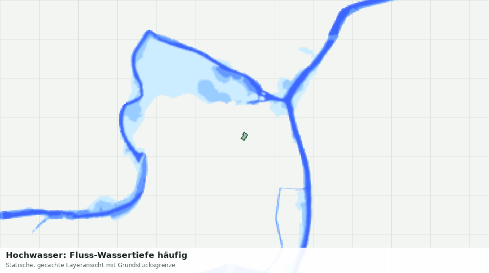 Statische Kartenansicht: Hochwasser: Fluss-Wassertiefe häufig