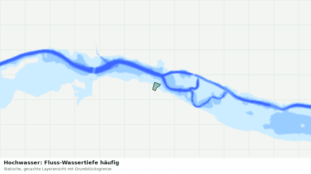 Statische Kartenansicht: Hochwasser: Fluss-Wassertiefe häufig