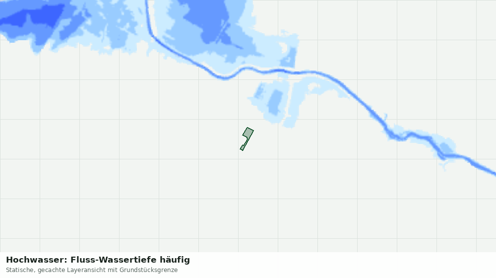 Statische Kartenansicht: Hochwasser: Fluss-Wassertiefe häufig