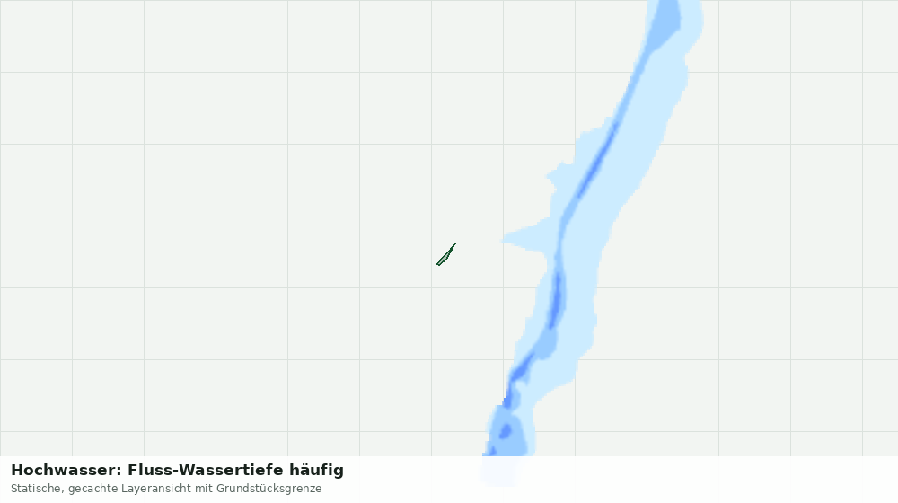 Statische Kartenansicht: Hochwasser: Fluss-Wassertiefe häufig