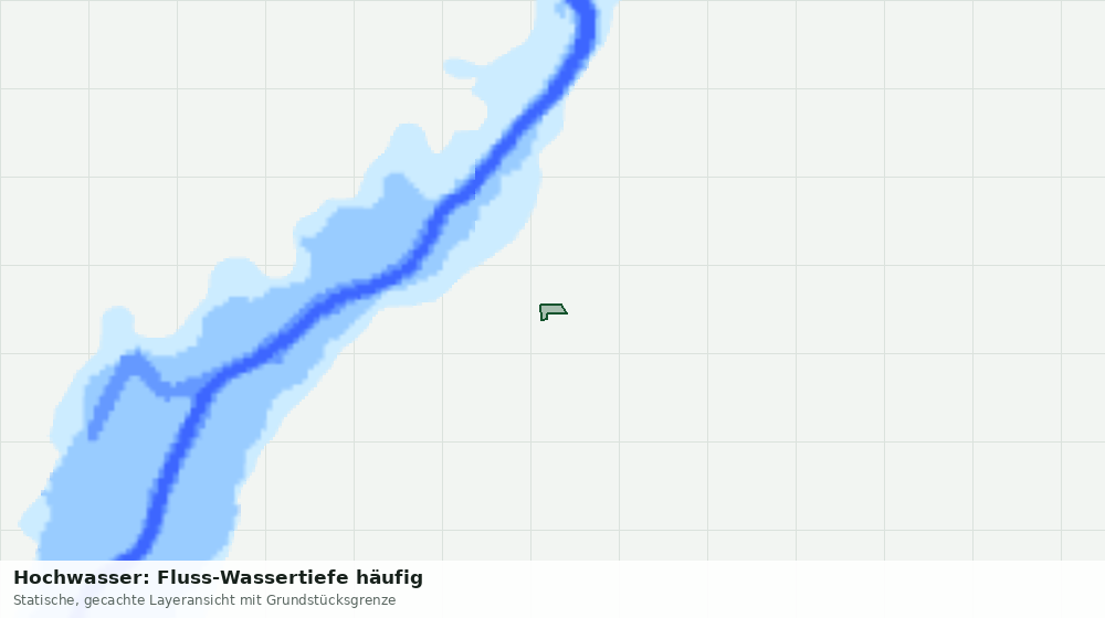 Statische Kartenansicht: Hochwasser: Fluss-Wassertiefe häufig