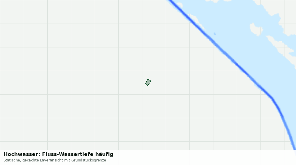 Statische Kartenansicht: Hochwasser: Fluss-Wassertiefe häufig