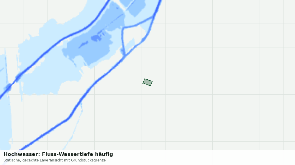 Statische Kartenansicht: Hochwasser: Fluss-Wassertiefe häufig