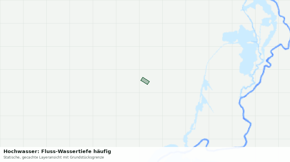 Statische Kartenansicht: Hochwasser: Fluss-Wassertiefe häufig