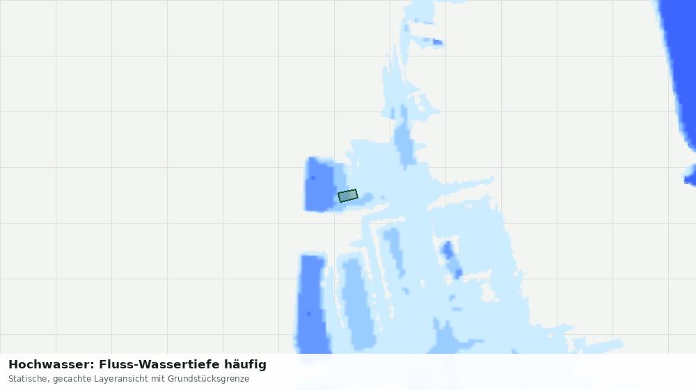 Statische Kartenansicht: Hochwasser: Fluss-Wassertiefe häufig