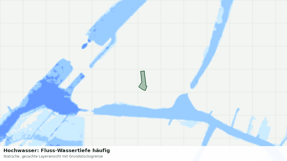 Statische Kartenansicht: Hochwasser: Fluss-Wassertiefe häufig