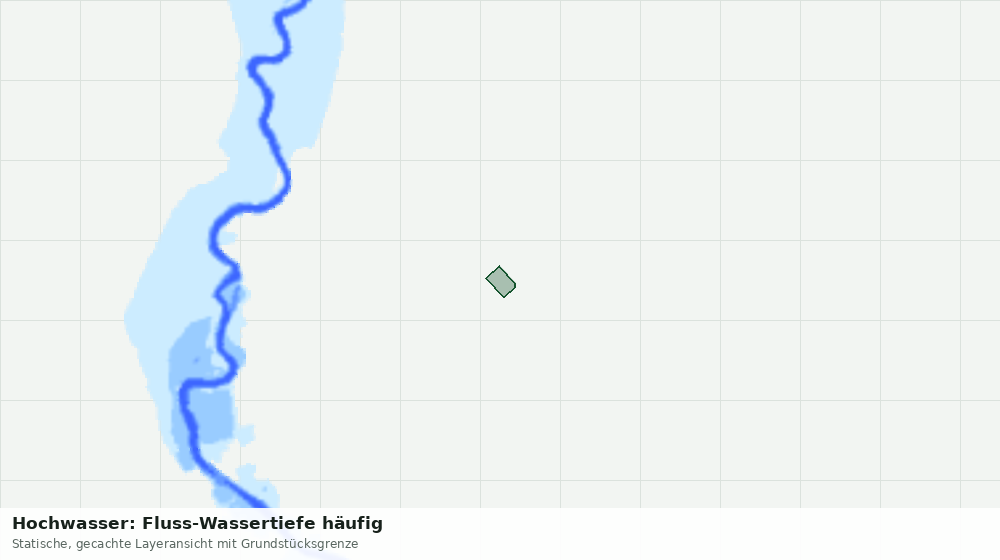 Statische Kartenansicht: Hochwasser: Fluss-Wassertiefe häufig
