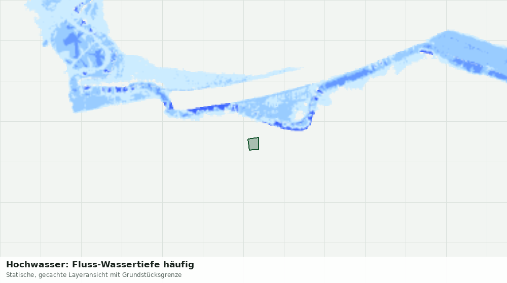 Statische Kartenansicht: Hochwasser: Fluss-Wassertiefe häufig