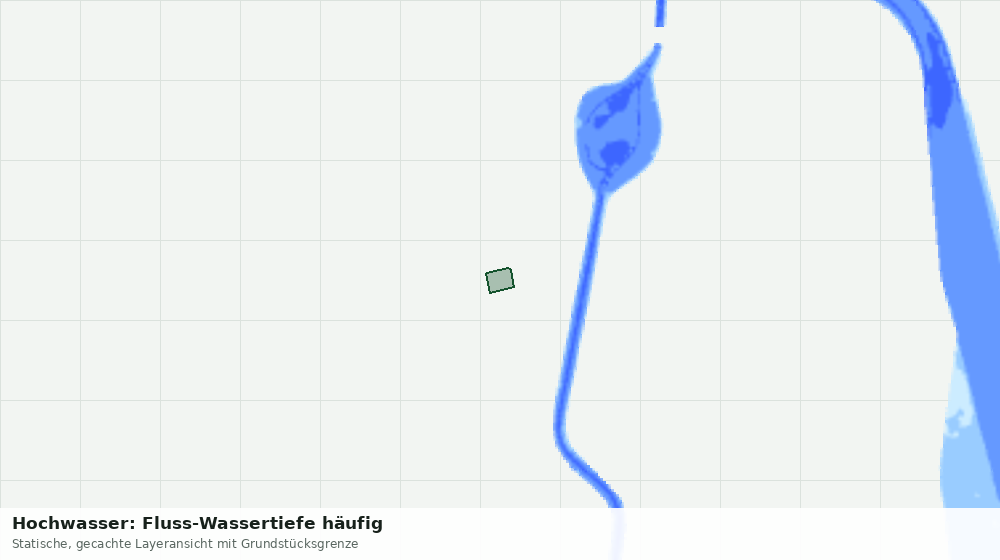 Statische Kartenansicht: Hochwasser: Fluss-Wassertiefe häufig