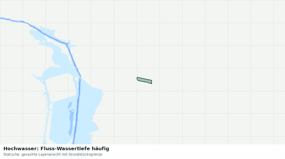 Statische Kartenansicht: Hochwasser: Fluss-Wassertiefe häufig