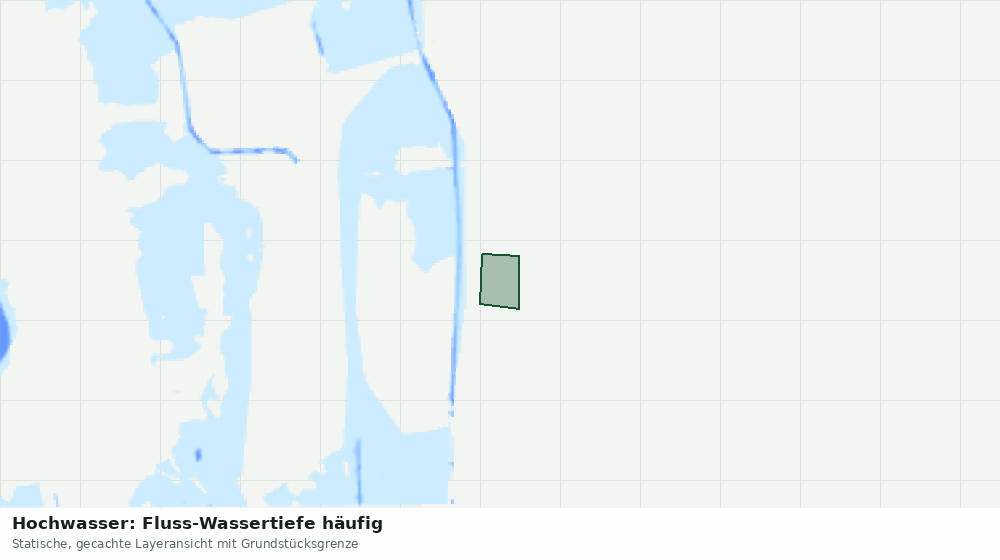 Statische Kartenansicht: Hochwasser: Fluss-Wassertiefe häufig