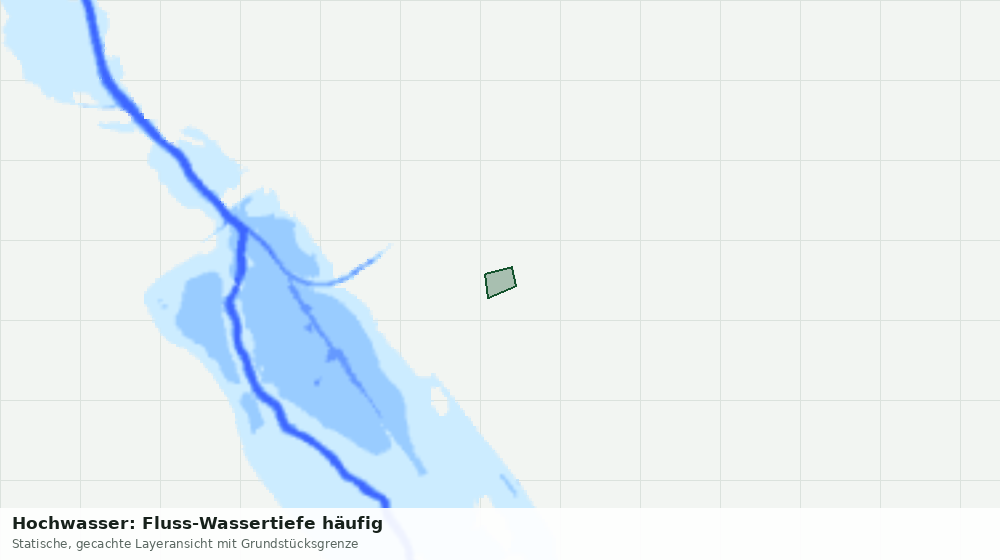 Statische Kartenansicht: Hochwasser: Fluss-Wassertiefe häufig