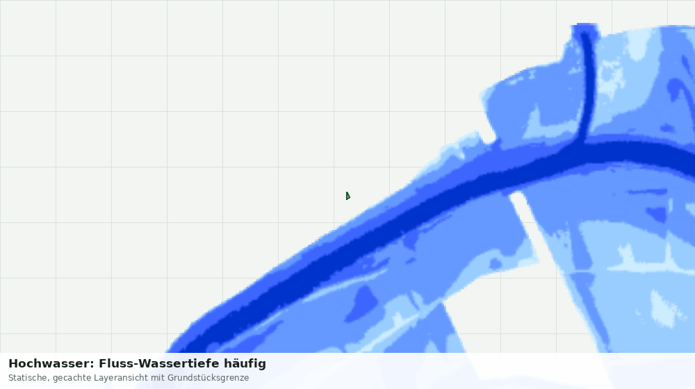 Statische Kartenansicht: Hochwasser: Fluss-Wassertiefe häufig